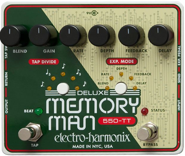 Electro-Harmonix Deluxe Memory Man Tap Tempo 550-T SALE  гитарная педаль Ultimate Analog Delay в магазине Music-Hummer