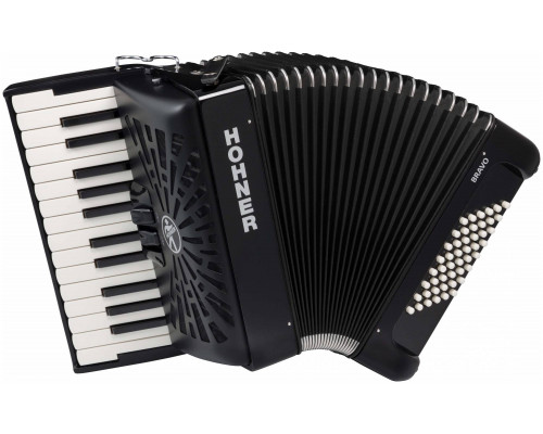 Фото HOHNER Bravo II 48 black - Аккордеон 1/2 Хонер