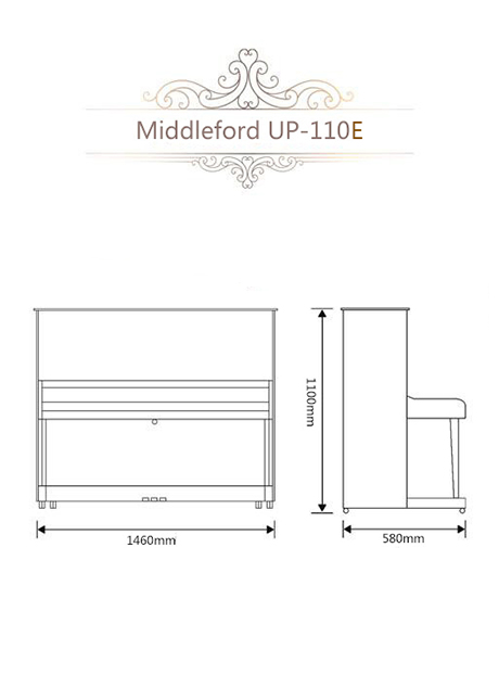 Пианино Middleford UP-110E в магазине Music-Hummer