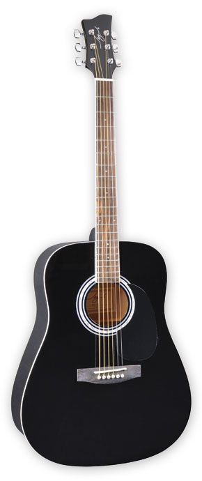 Jay Turser JJ45-BK SALE  акустическая гитара, Black в магазине Music-Hummer