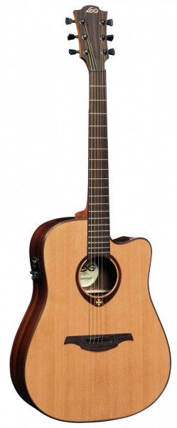 Электроакустическая гитара LAG T400DCE в магазине Music-Hummer