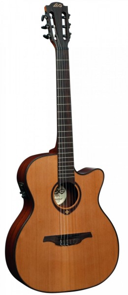 Классическая гитара с подключением LAG TN200A14CE в магазине Music-Hummer
