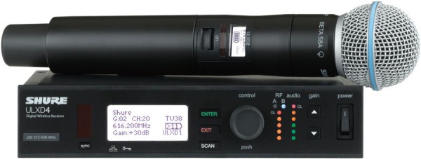 SHURE ULXD2/BETA58 K51 606 - 670 ручной передатчик с капсюлем Beta 58 в магазине Music-Hummer