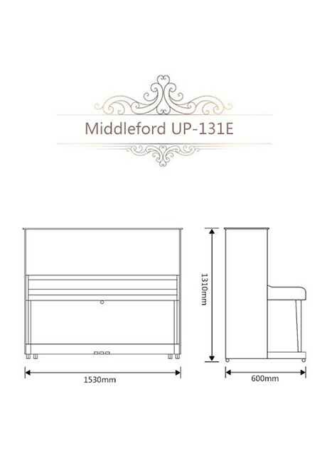 Пианино Middleford UP-131E в магазине Music-Hummer