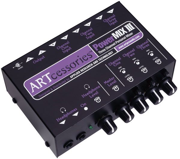 ART POWERMIX III компактный 3-х канальный стерео микшер в магазине Music-Hummer