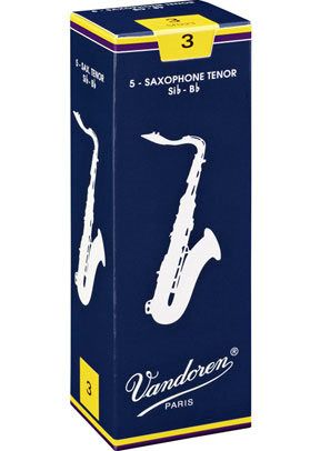 Vandoren SR224  трости для тенор-саксофона , традиционные (синяя пачка), №4, (упаковка 5 шт. ) в магазине Music-Hummer