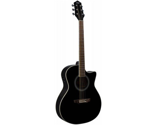 Электроакустическая гитара FLIGHT AG-210 CEQ BK в магазине Music-Hummer