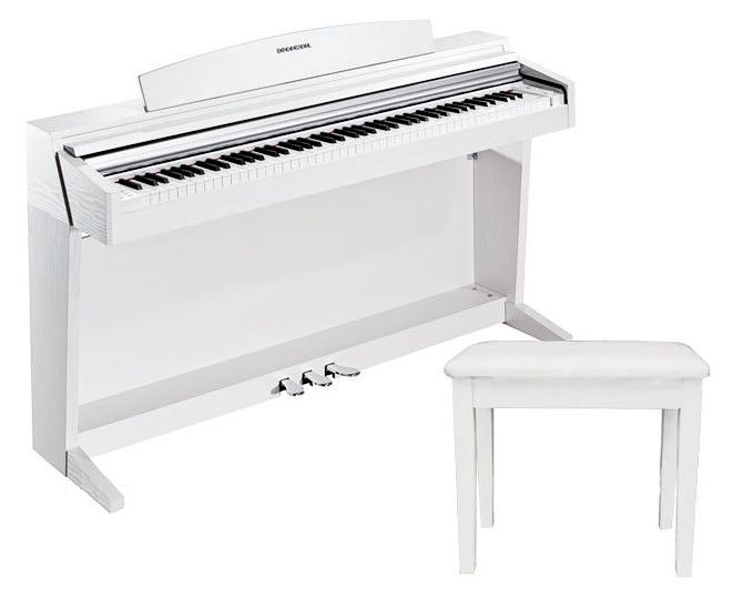 Цифровое пианино Kurzweil M210 WH белый, с банкеткой в магазине Music-Hummer