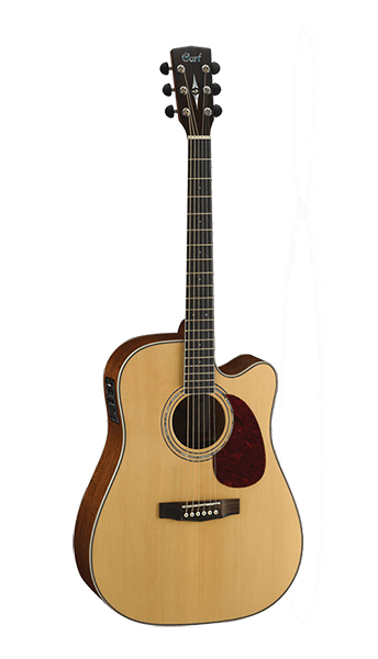 MR710F-NS MR Series Электро-акустическая гитара, с вырезом, цвет натуральный матовый, Cort в магазине Music-Hummer