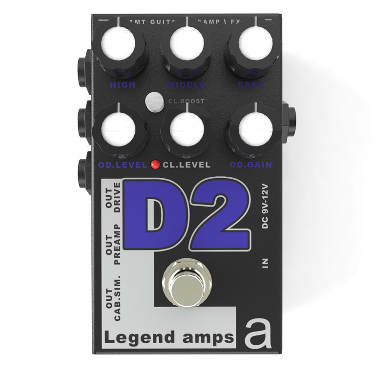 Двухканальный гитарный предусилитель AMT Electronics D-2 Legend Amps 2 в магазине Music-Hummer