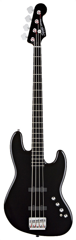 FENDER SQUIER DELUXE JAZZ BASS® IV ACTIVE (4 STRING) EBONOL FINGERBOARD BLACK Бас-гитара в магазине Music-Hummer