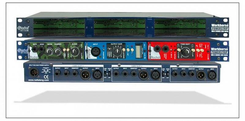 Radial Powerstrip рэк на 3 модуля 500-серии в магазине Music-Hummer