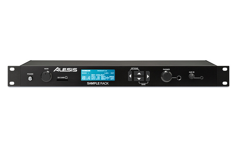 ALESIS SAMPLERACK перкуссионный рэковый модуль с возможностью загрузки семлов в магазине Music-Hummer