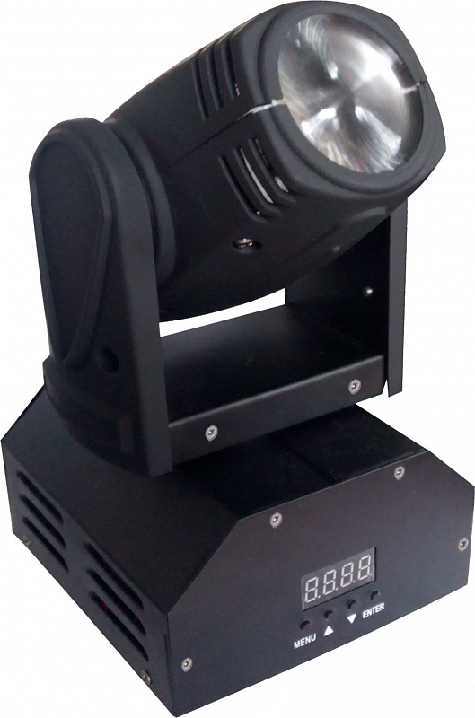 Nightsun SPB009M  мини вращающаяся голова, SPOT, 10W LED RGBW Cree 4 в 1,  звук. актив, авто, DMX в магазине Music-Hummer