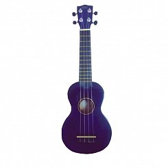WIKI UK10G VLT -  гитара укулеле сопрано, клен, цвет - фиолетовый глянец, чехол в комплекте