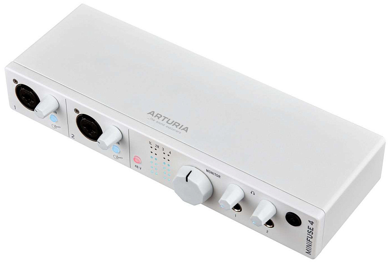 Фото Внешняя звуковая карта с USB Arturia MiniFuse 4 White