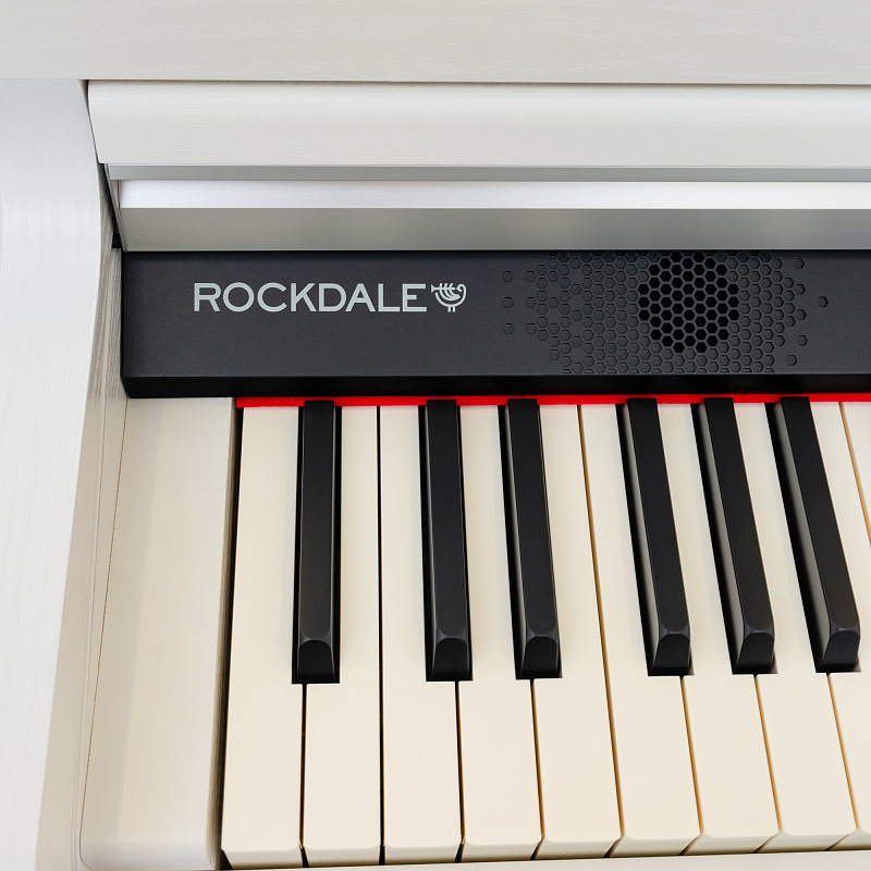 Цифровое пианино с фортепианными аккомпанементами ROCKDALE Overture White в магазине Music-Hummer