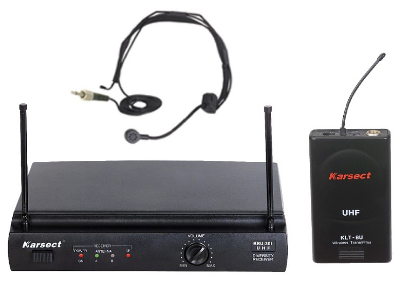 Фото KARSECT KRU301/HT-1A Радиосистема с головным микрофоном