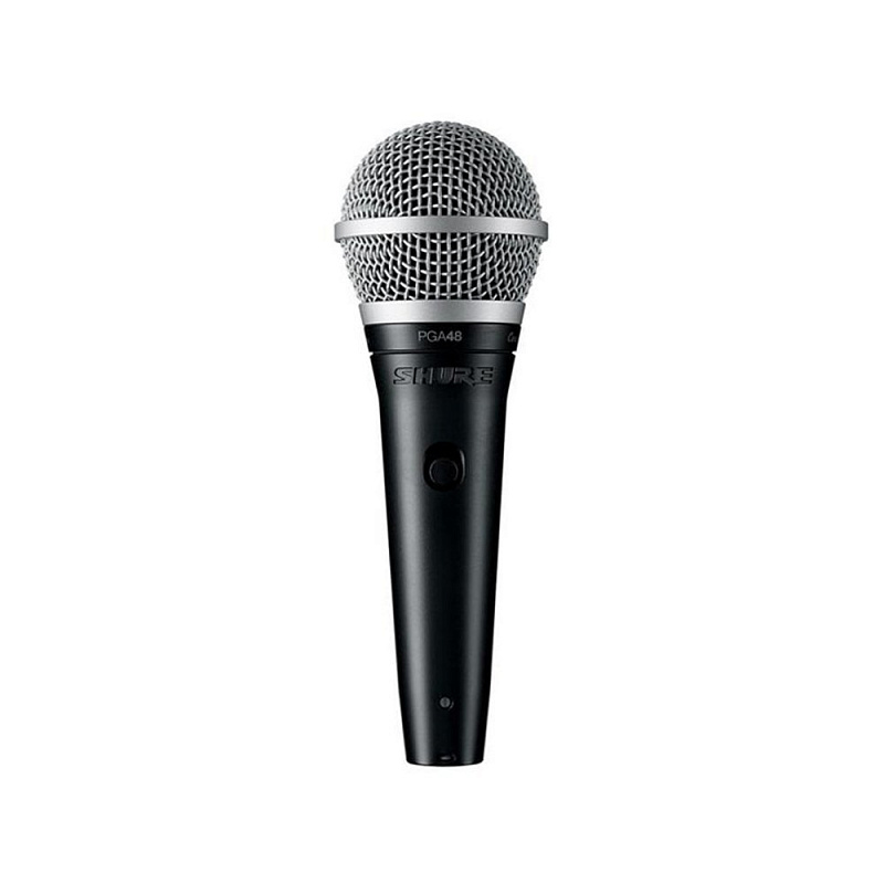 SHURE PGA48-QTR-E кардиоидный вокальный микрофон c выключателем, с кабелем XLR -1/4' в магазине Music-Hummer