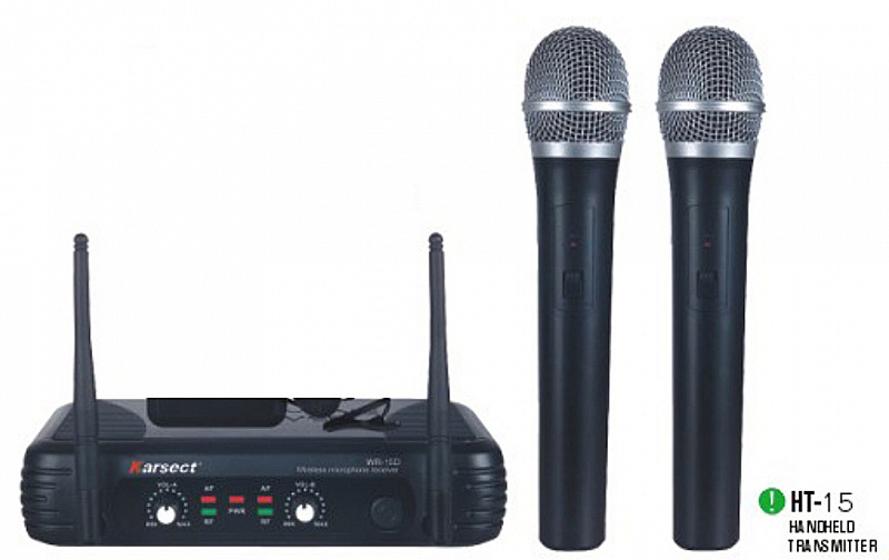Karsect WR 68VD/ HT 68V Ручная радиосистема c двумя микрофонами в магазине Music-Hummer