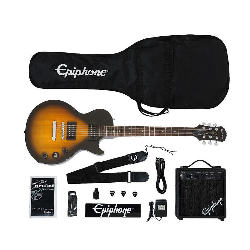 EPIPHONE Les Paul Electric Guitar Player Pack Vintage Sunburst в магазине Music-Hummer