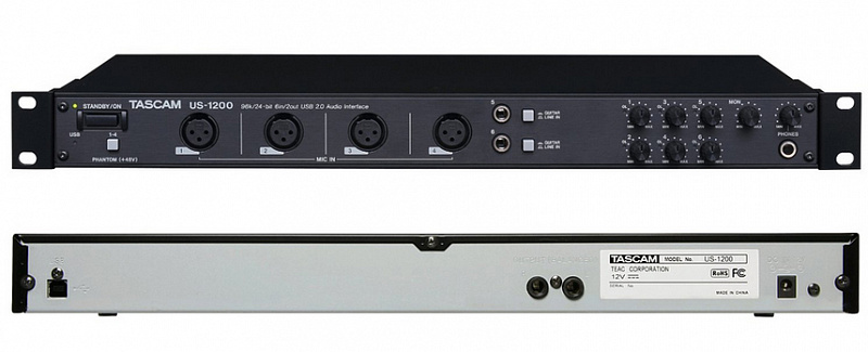 Tascam US-1200 Рековый аудиоинтерфейс в магазине Music-Hummer