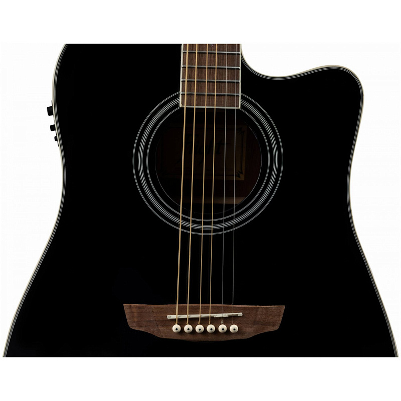 Электроакустическая гитара FLIGHT AD-200 CEQ BK в магазине Music-Hummer