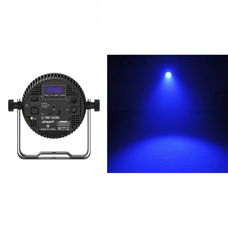 Светодиодный светильник сценических эффектов STAGE4 Q-PAR 7x10XA в магазине Music-Hummer