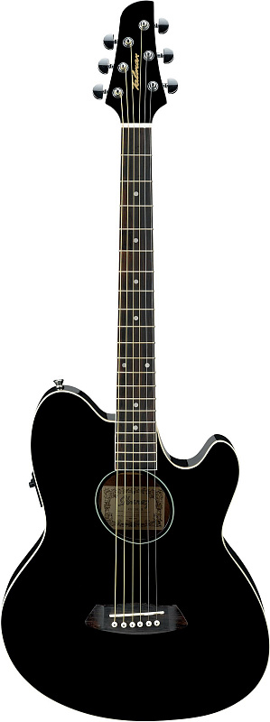 IBANEZ TCY10E-BK BLACK HIGH GLOSS электроакустическая гитара, цвет черный глянцевый в магазине Music-Hummer