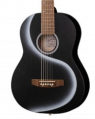 M-311-BK Акустическая гитара, черная, матовая, Амистар