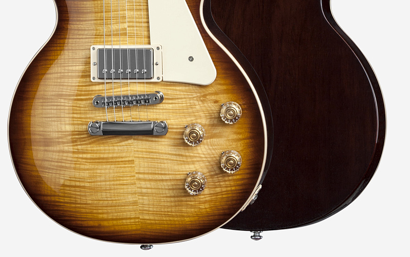 Фото Электрогитара GIBSON USA LES PAUL TRADITIONAL 2015 TOBACCO SUNBURST