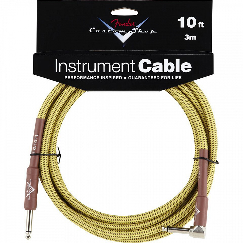 FENDER CUSTOM SHOP 10' INSTRUMENT CABLE TWEED инстументальный кабель в магазине Music-Hummer