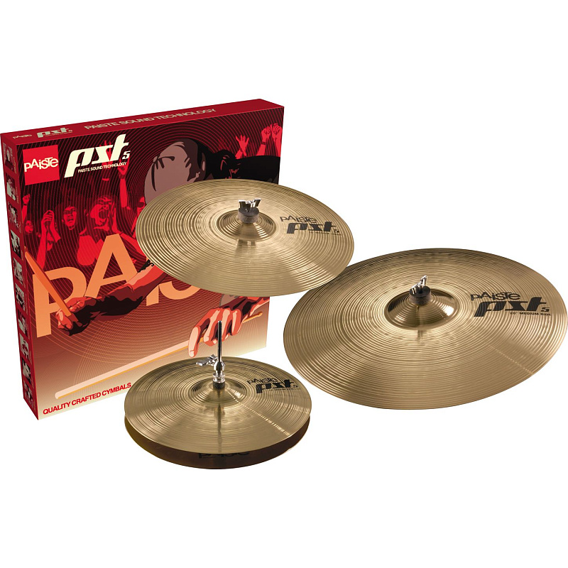 Фото Paiste Rock Set PST5  комплект тарелок (14/ 16/ 20 диаметров)