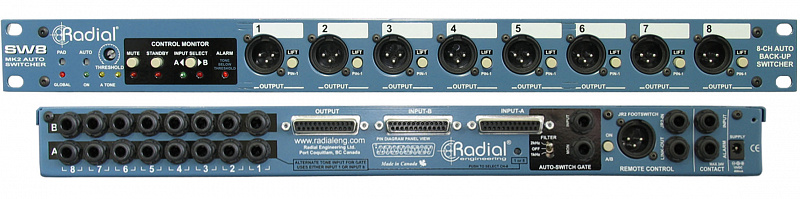 Radial SW8  Автоматический свитчер в магазине Music-Hummer
