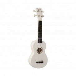 WIKI UK10G WHT -  гитара укулеле сопрано, клен, цвет белый глянец, чехол в комплекте