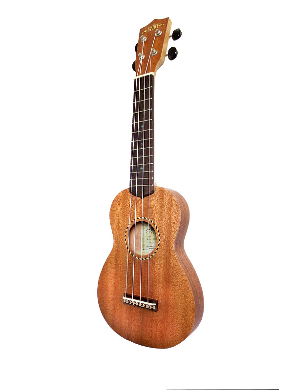WIKI UK91/S - гитара укулеле сопрано, сапеле, тонкий корпус, цвет натуральный в магазине Music-Hummer