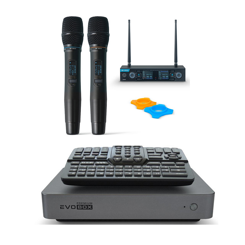 Караоке-система Evolution EVOBOX Premium с микрофонами Graphite в магазине Music-Hummer