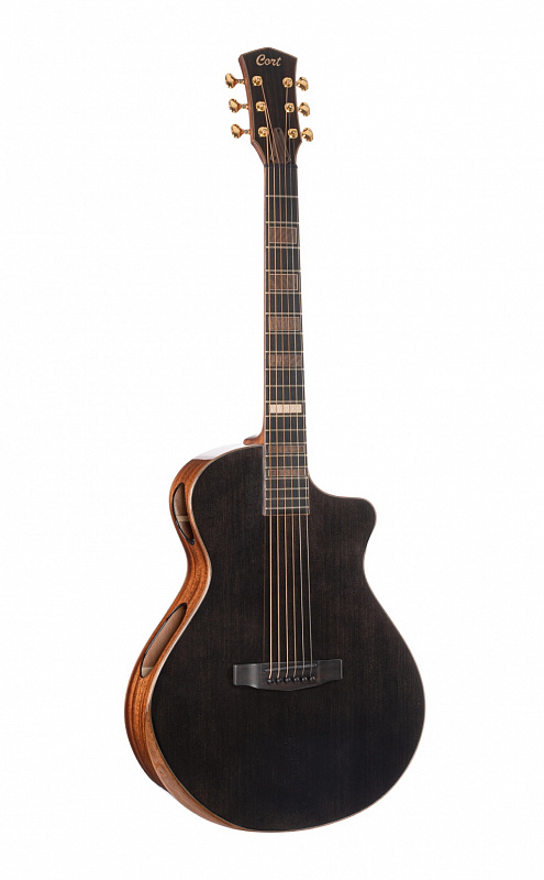 Электро-акустическая гитара Cort Modern-Black-WCASE-TBK Masterpiece Series в магазине Music-Hummer