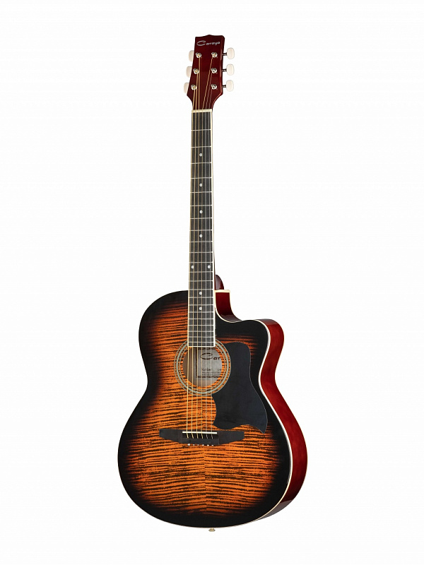 Акустическая гитара, с вырезом, санберст Caraya C901T-BS в магазине Music-Hummer