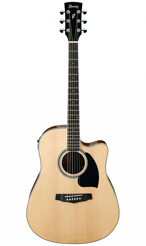 IBANEZ PF17ECE-LG DREADNOUGHT электроакустическая гитара, цвет натуральный в магазине Music-Hummer