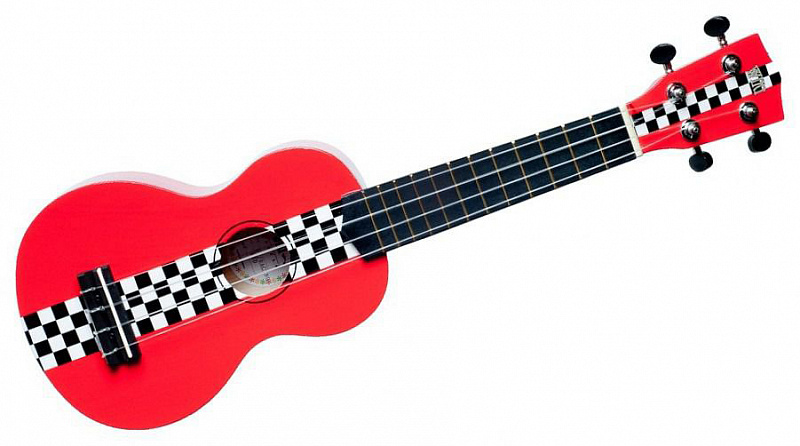 WIKI UK/RACING RED - гитара укулеле сопрано, липа, расцв. спортивного авто, чехол в компл в магазине Music-Hummer