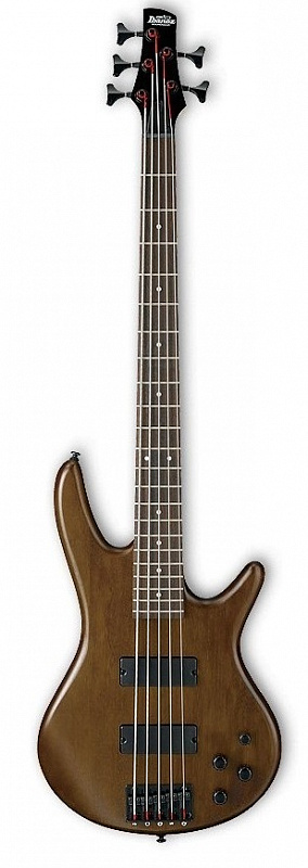 IBANEZ GIO GSR205B-WNF WALNUT FLAT 5-струнная бас-гитара, бас-гитара, цвет ореховый в магазине Music-Hummer