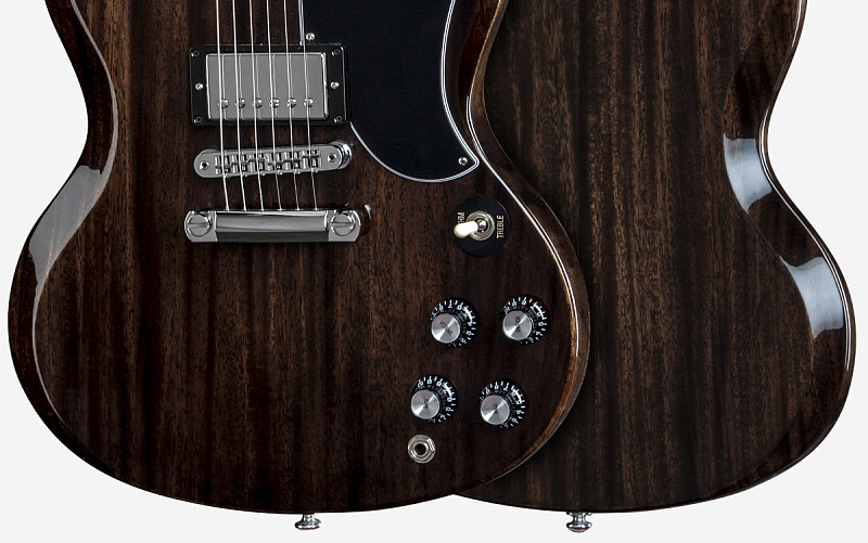Фото Электрогитара GIBSON USA SG STANDARD 2015 TRANSLUCENT EBONY
