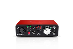 FOCUSRITE Scarlett Solo Studio 2nd Gen студийный комплект (Scarlett Solo 2nd Gen, наушники, микрофон, ПО, микрофонный кабель).