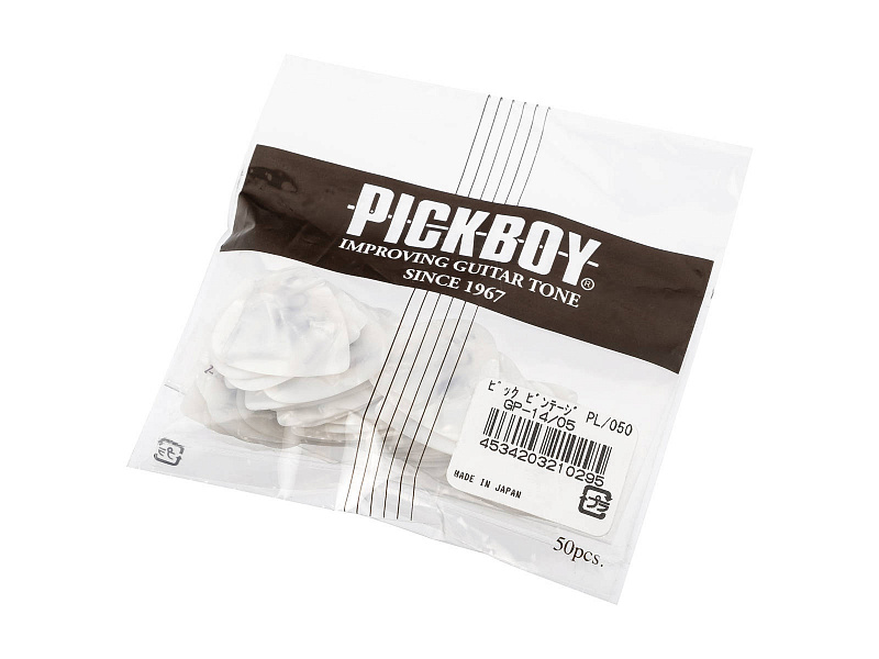 Медиаторы Pickboy GP-14/05 Celluloid Vintage Classic White Pearl в магазине Music-Hummer