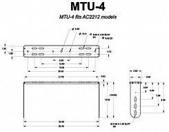 JBL MTU-4 Скоба для подвеса в форме лиры AC2215 (/95, /64 или /00).