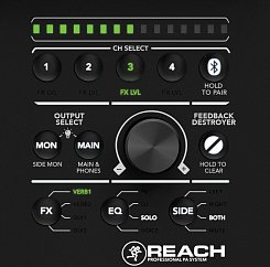 MACKIE Reach портативная активная акустическая система с расширенной зоной покрытия и удаленным Bluetooth управлением.