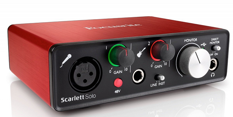 FOCUSRITE Scarlett Solo 2nd Gen USB аудио интерфейс в магазине Music-Hummer