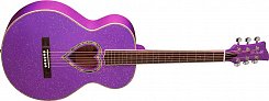 Jay Turser JJC-HRT-PS  акустическая гитара, JJ Heart, Purple Sparkle