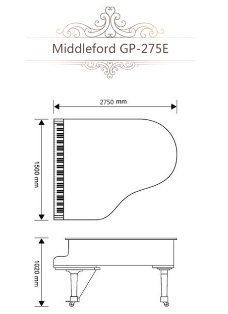 Концертный рояль Middleford GP-275E в магазине Music-Hummer